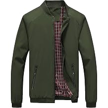 Lentta Mens Slim Fit Lightweight Softshell Bomber Jacket Coat Fall Jackets For Men