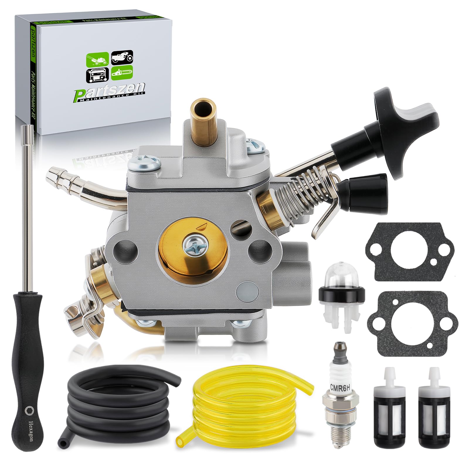 Amazon.com: partszen 4283-120-0601 Carburetor Assembly Kit Fit for