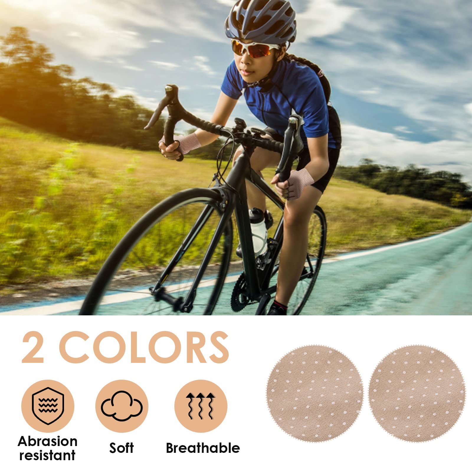 Yolev Lot de 2 paires de mitaines anti-soleil pour femme - Protection UV - Longueur poignet - Pour l'été et la conduite en plein air