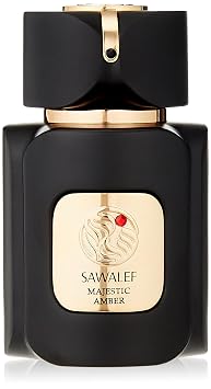 Sawalef Majestic Amber - Elegant Body Mist - Intense Long-Lasting Scent - Floral and Fruity Fragrance - Suitable for Daily Wear - 2.7 oz EDP Spray