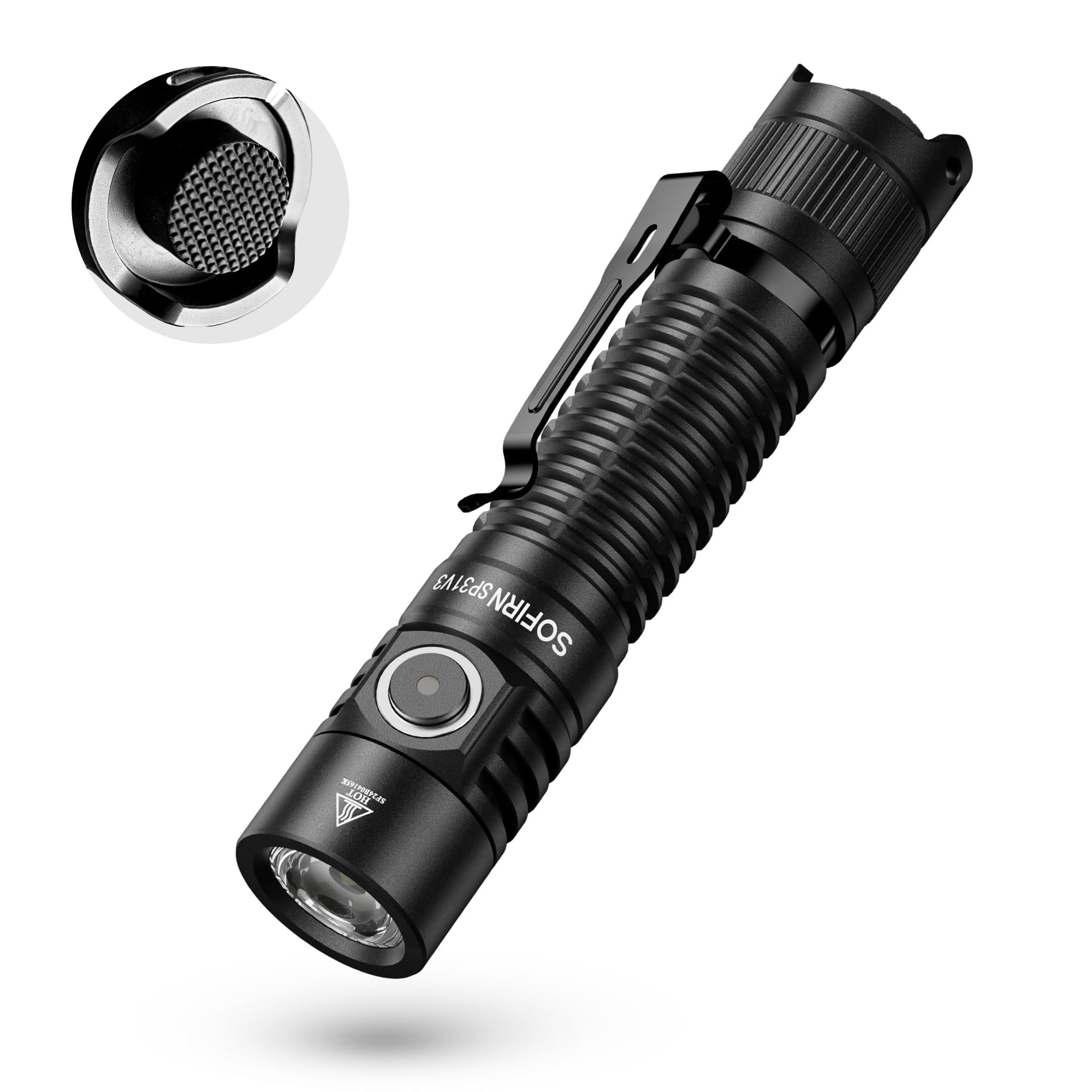 sofirn SP31V3 Tactical Flashlight Rechargeable 2000 Lumen Pocket Flashlight