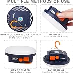 LED Camping Lantern rechargeable, 9900mAh Banque d'électricité LED Lanterne avec aimant Tente Lanttern IPX4 imperméable 2500LM 4 Modes légers pour le camping à crochet, randonnée, ouragan d'urgence, maison et voiture