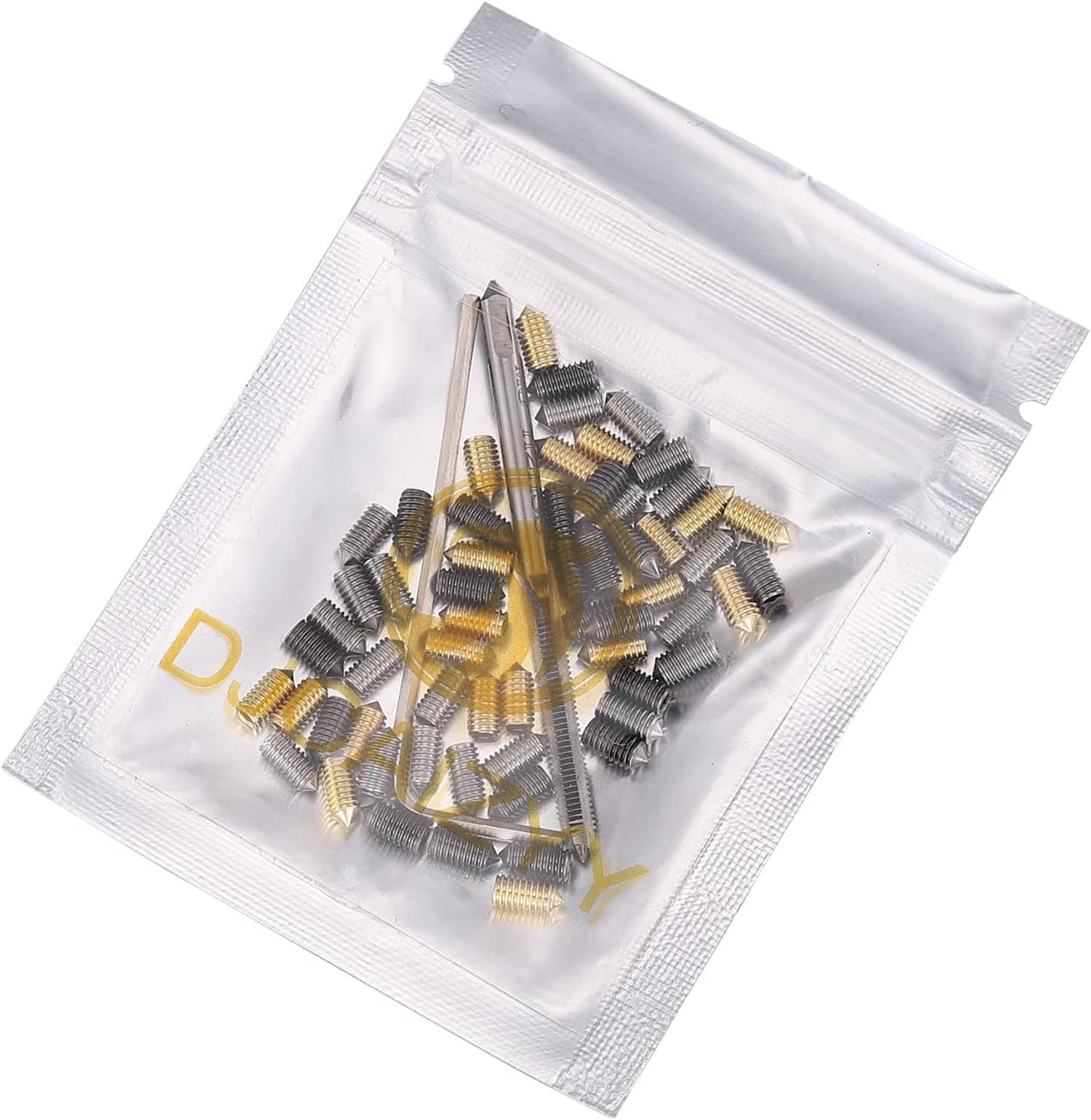 60 Pieces Stainless Steel Screws Belt Buckle Replacement Accessories Screw Drilling Tool Wrench