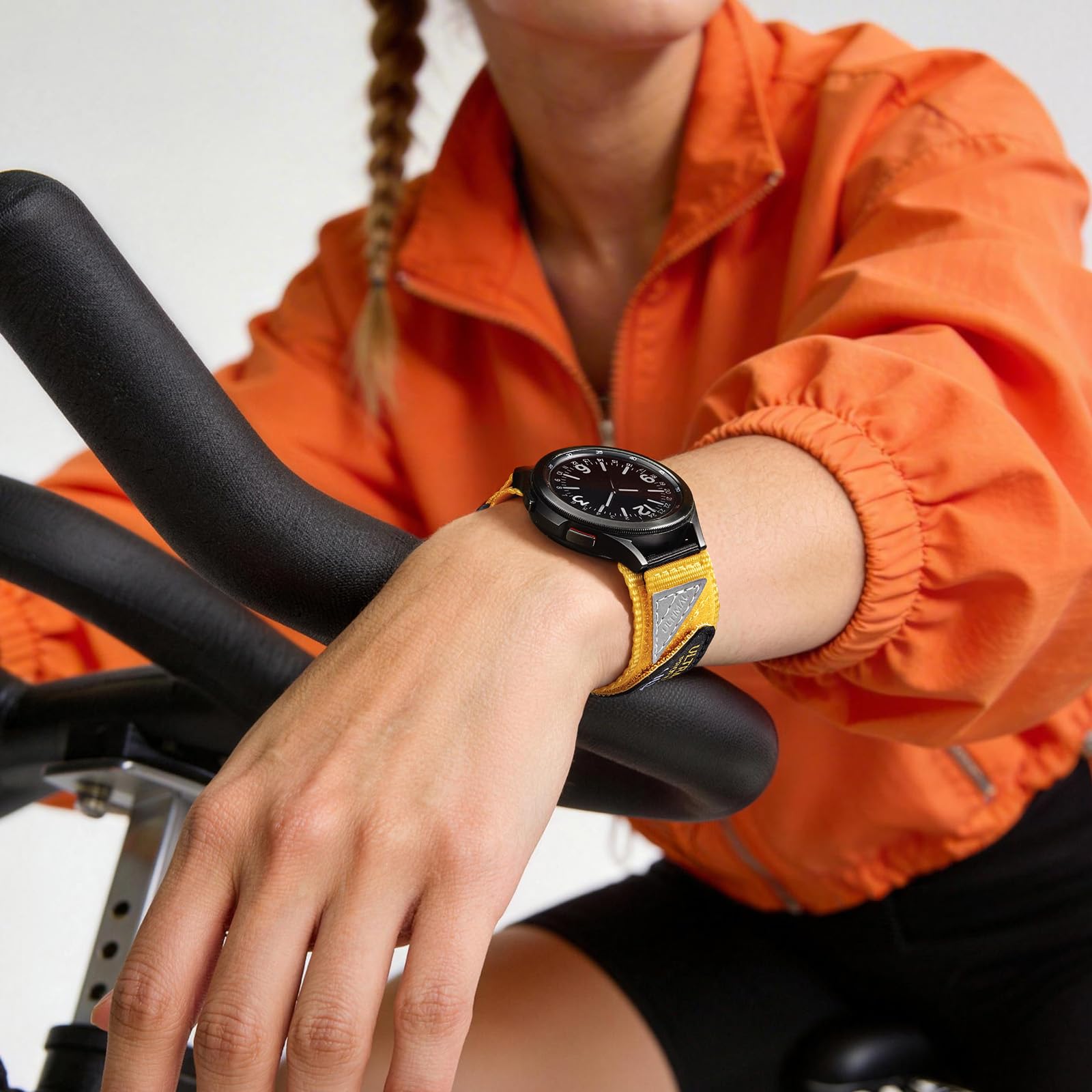ULTIMAL Compatible avec Samsung Galaxy Watch, bracelet de sport réglable en nylon de 20 mm, design respirant pour Watch 6 Classic 43 mm 47 mm/5 Pro 45 mm/4 & 5 & 6 40 mm 44 mm/4 Classic 42 mm 46 mm
