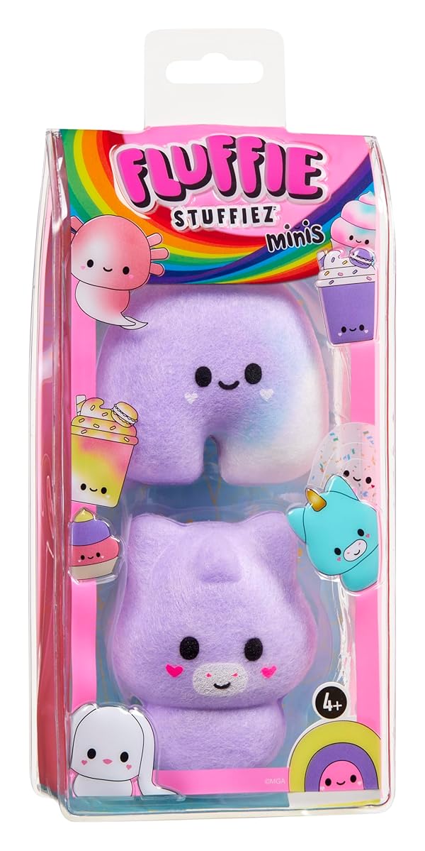 Fluffie Stuffiez Rainbow & Unicorn Minis Collectible Feature Plush, Surprise Reveal Unboxing Soft and Squishy Tactile Play Fidget DIY by Fluffie Stuffiez - Image 3