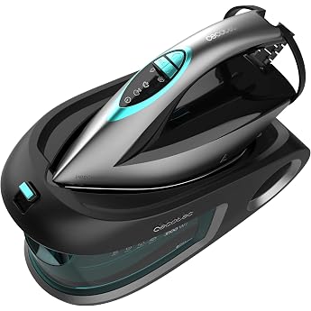 Cecotec IronHero 3200 Station Essential Horizontal Iron Station. 3200 W 8 Bar Pressure Continuous Steam 150 g/min Extra Steam Boost 420 g/min Turbo Slide Sole Auto Shut-Off Cyclo Clean Anti-Limescale Filter