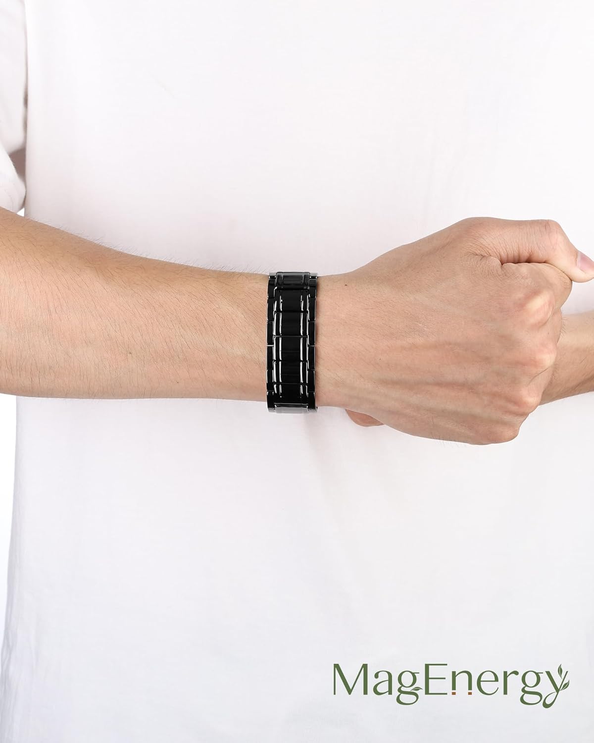 MagEnergy Copper Bracelet for Men, 3X Strength Magnetic Bracelet, 99.99% Pure Copper Jewelry Gift with Sizing Tool