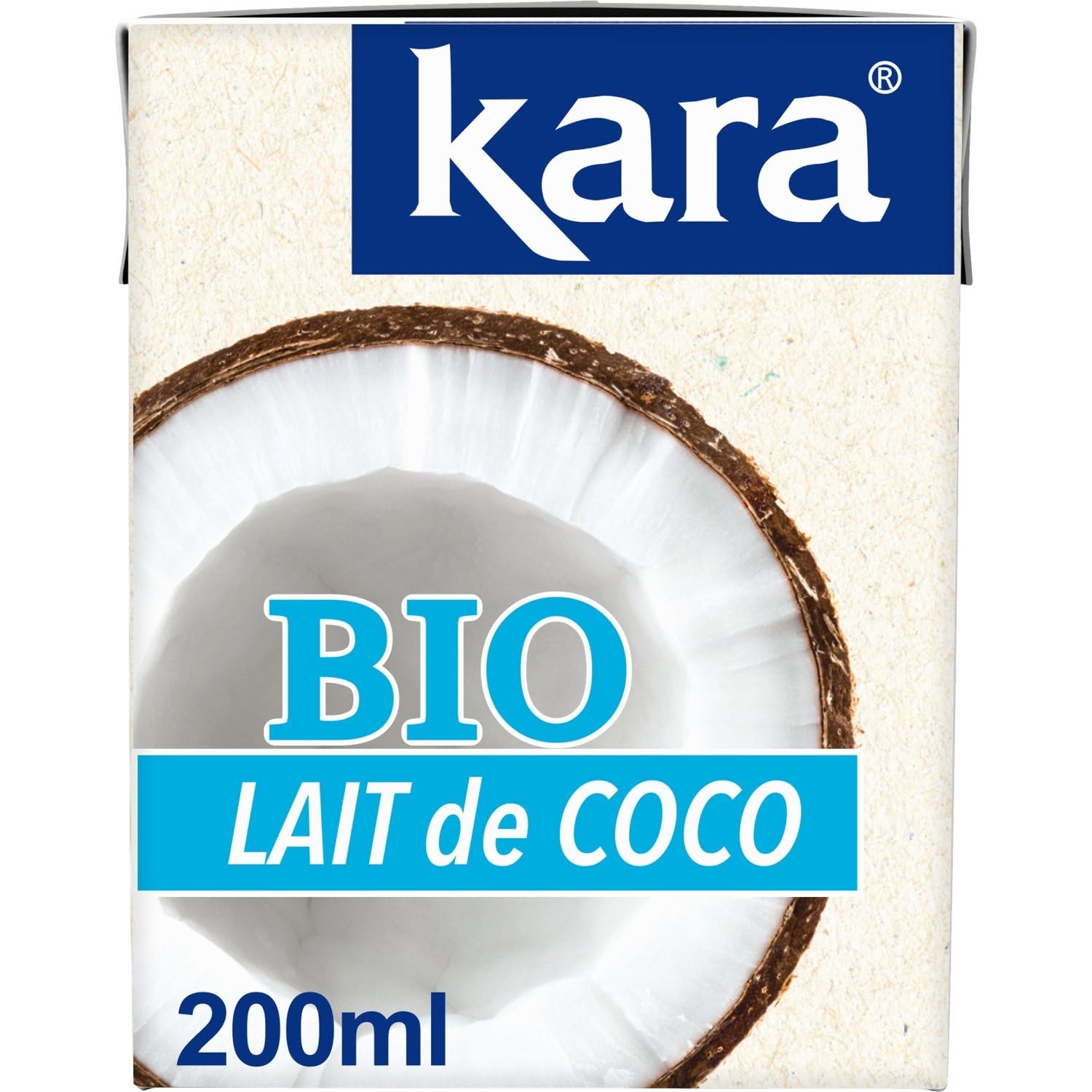 Lait Coco bio KARA - La brique de 200 mL Lot De 6 - Par Lot