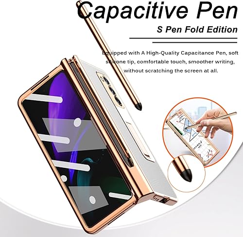 Miniatura 2 de Miimall Funda compatible con Samsung Galaxy Z Fold 2 con S Pen, lápiz capacitivo con soporte para bolígrafo, soporte plegable + funda de protección