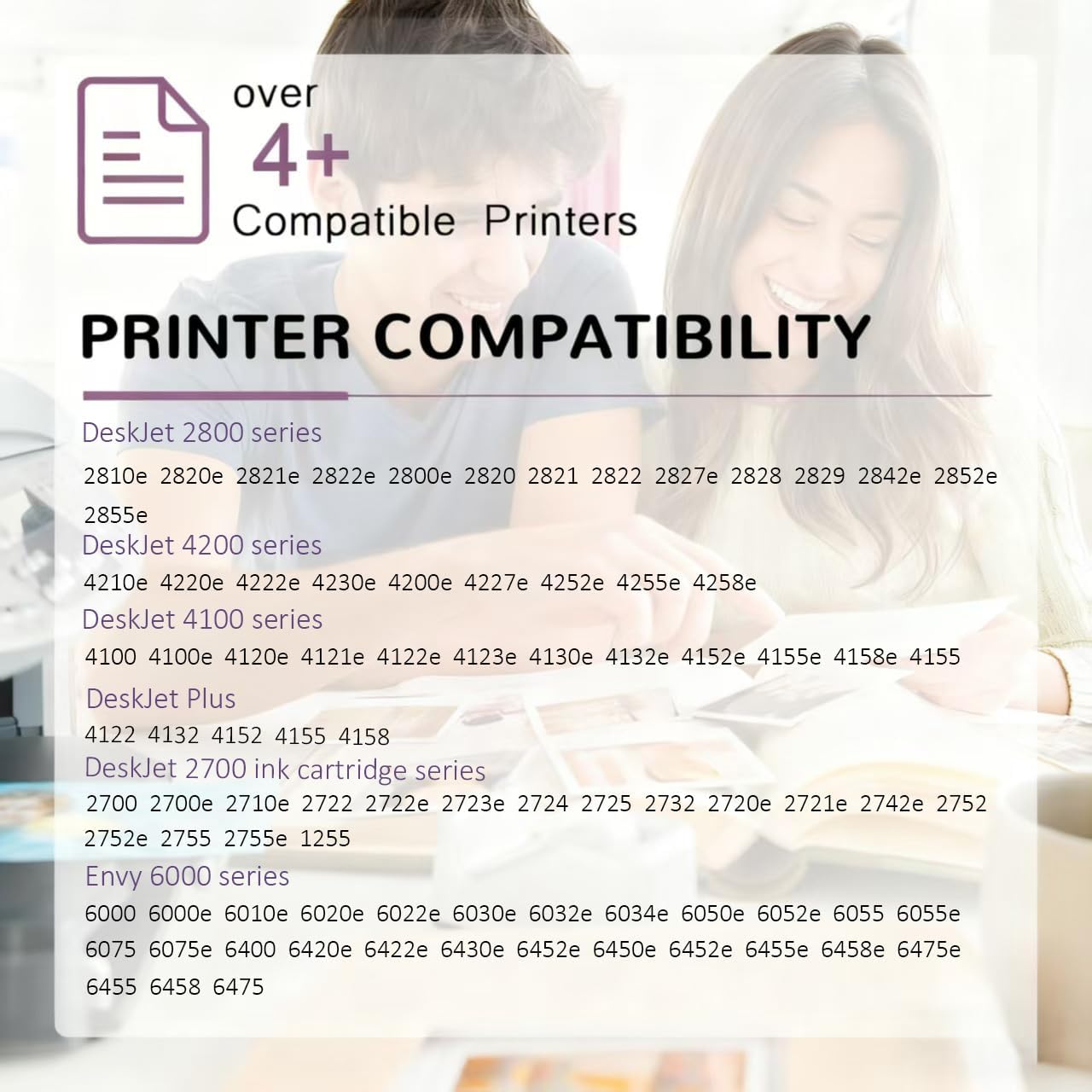 Inktopia 67XL Ink Cartridges Black Color Combo Pack Compatible for HP 67 Ink XL 2827e hp67xl hp67 for 2700 2700e 2752 2742e 2755 2755e 4100 2855 4227e 4155 6000 6055e 6400 6458 6455e Printer