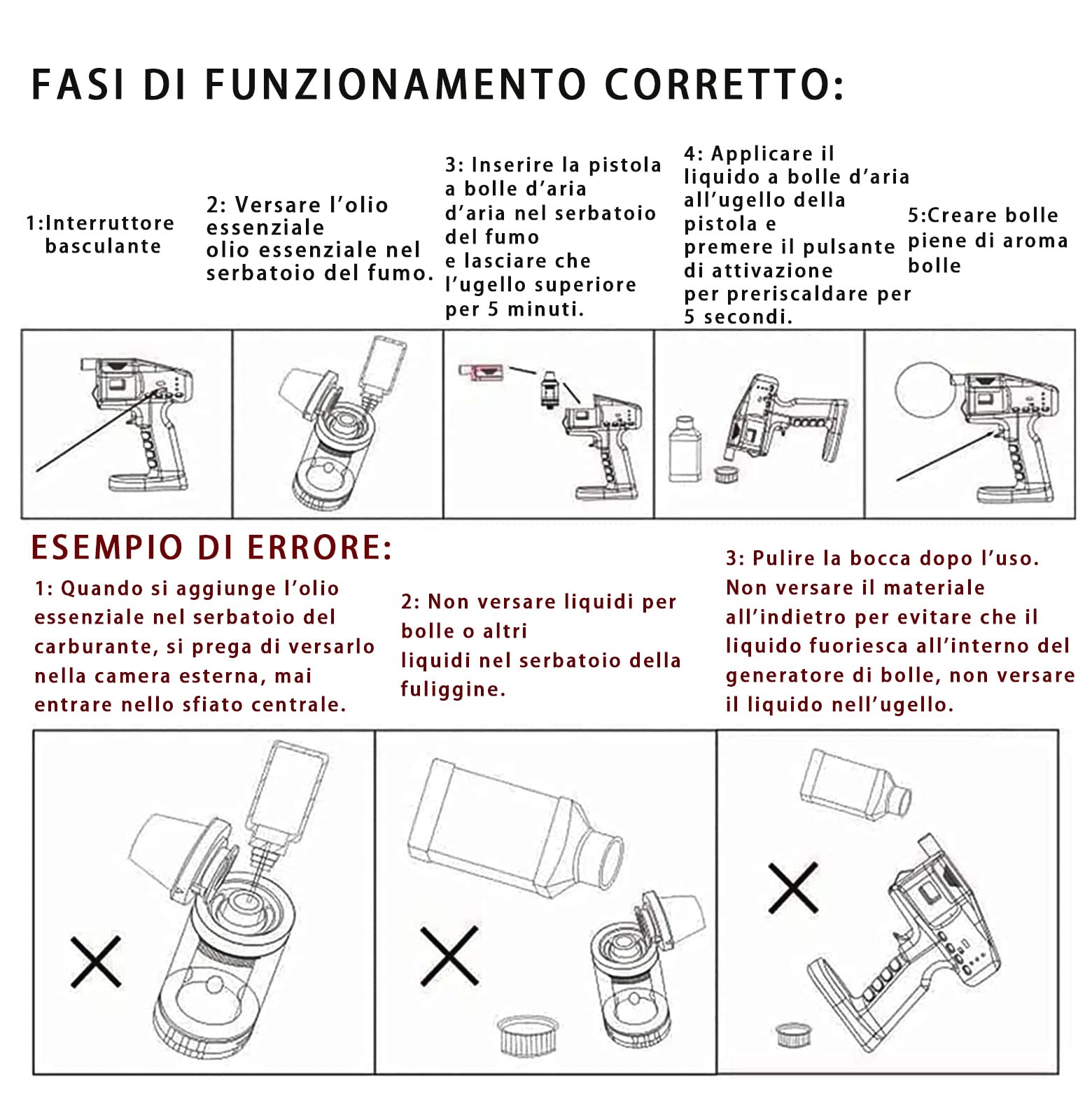 affumicatore cocktail pistola cocktail bolle di fumo pistola handheld food smoking Cavo di Ricarica USB con 5 essenze da 10 ml,Strumento Generatore di Fumo di qualità come barbecue, picnic