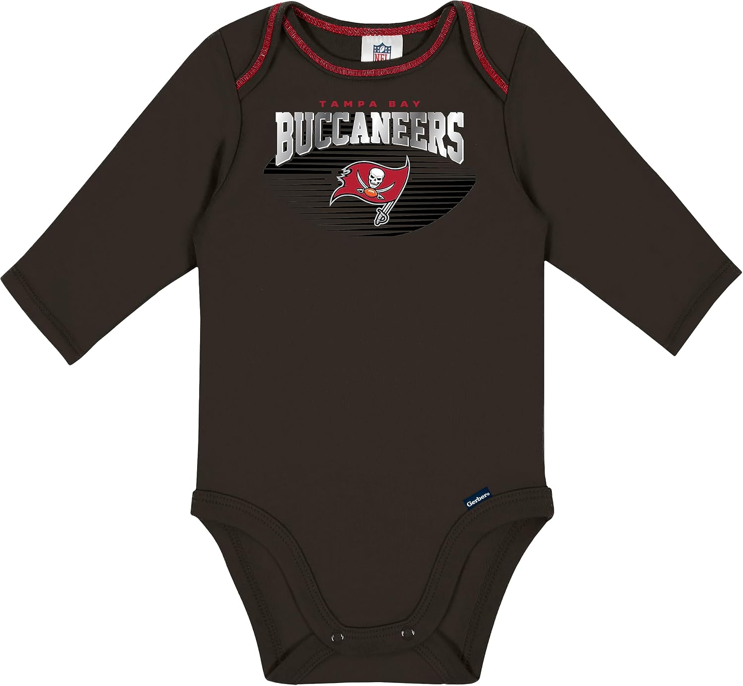 Gerber NFL unisex-baby Nfl Team 2 Pack Long Sleeve Onesie Bodysuit