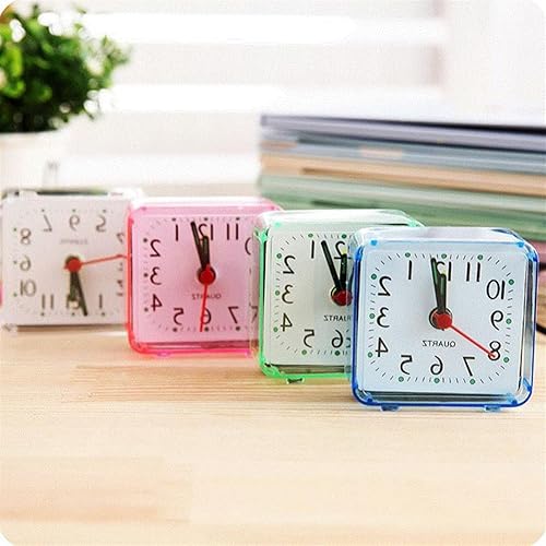 Vista 3 de alarm clock bedroom Electronic Alarm Clock, Bedside Clocks Battery Powered, Silent Non Ticking Clock, Easy Set, Quartz Table Clock for Heavy
