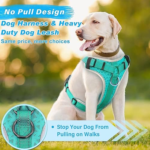 Miniatura 2 de Supet Arnés para perro sin tirones, arnés de chaleco para perro (correa no incluida), arnés para perro sin estrangulamiento, arnés reflectante