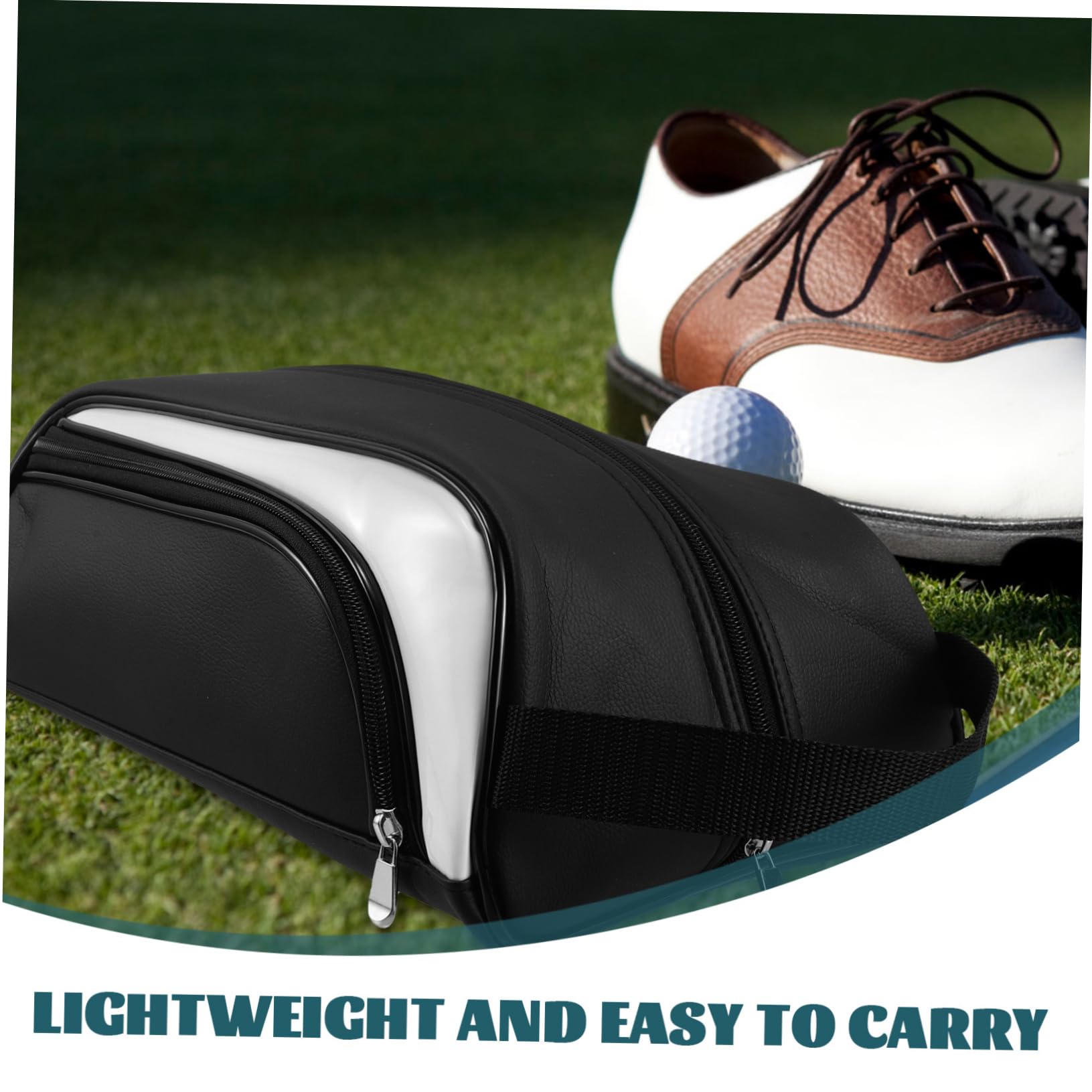 Beavorty Schuhbeutel aus Pu für Aufbewahrung von Golfschuhen und Sportschuhen Leicht für Reisen Fitnessstudio