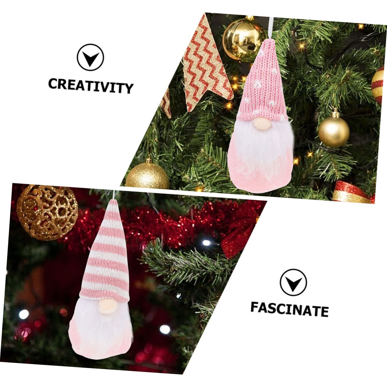 Cabilock 18piezas Adornos Navideños GNOME De para Decoración De Árbol y Muñecos De Navidad De Diseño Colgantes De Fiesta