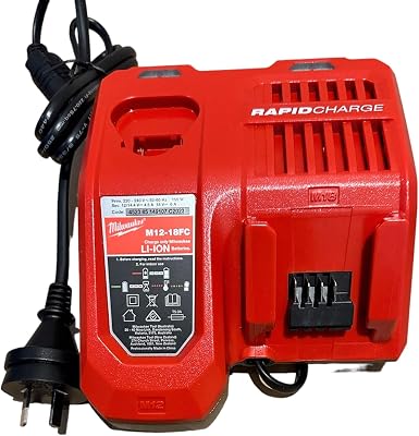Milwaukee M12-18C M12-M18C Multi Fast Charger, 230 – 240 V, One Size, 50/60 Hz, 90 W
