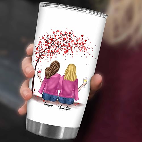 Miniatura 4 de Vaso personalizado con texto en inglés "Thank You For Sister", regalo personalizado para hermana con nombre, avatar, vaso de 20 onzas, regalo de