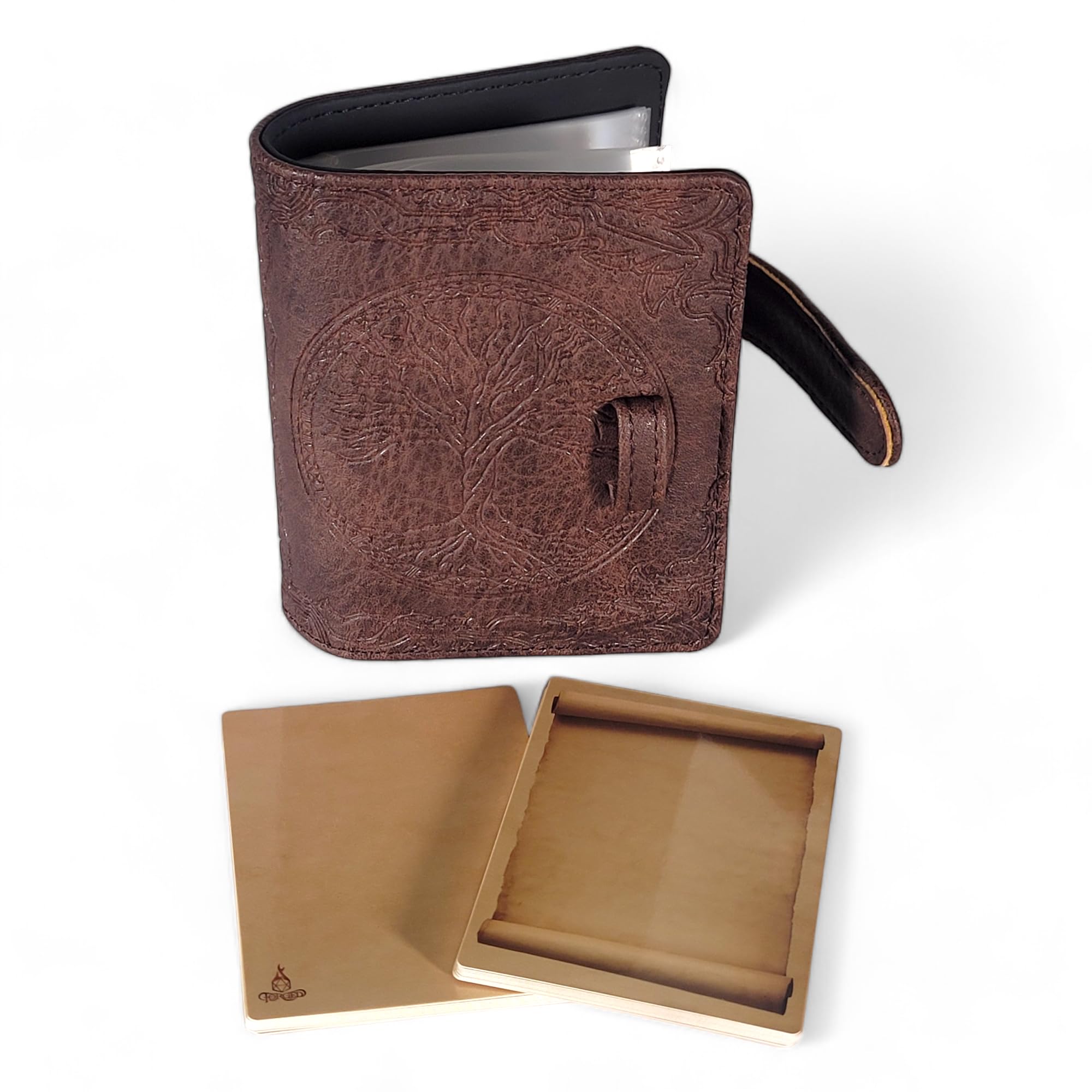 Forged Dice Co. Book of Incantations Spell Card Book - Druid Edition - Brown