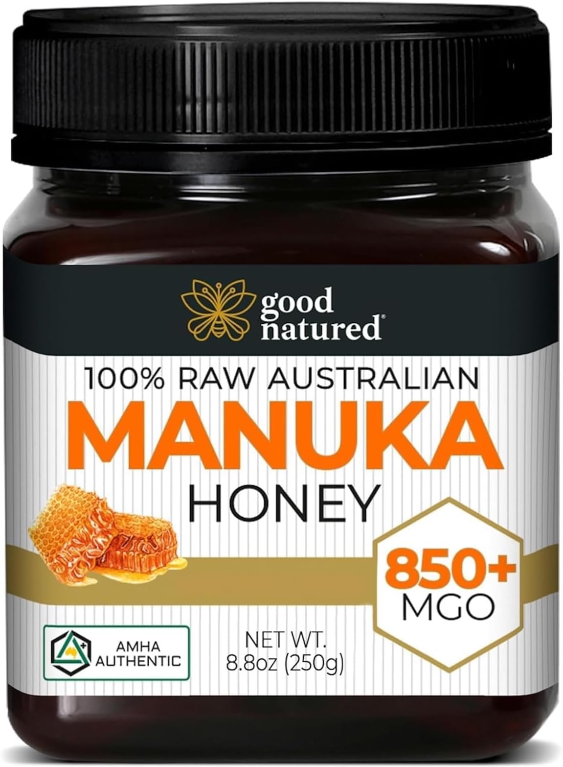 Manuka Honey (MGO 850+) - High Grade Raw Manuka Honey Medical Grade, Non-GMO, Lab-Tested & AMHA Certified, BPA-free, 8.8 oz