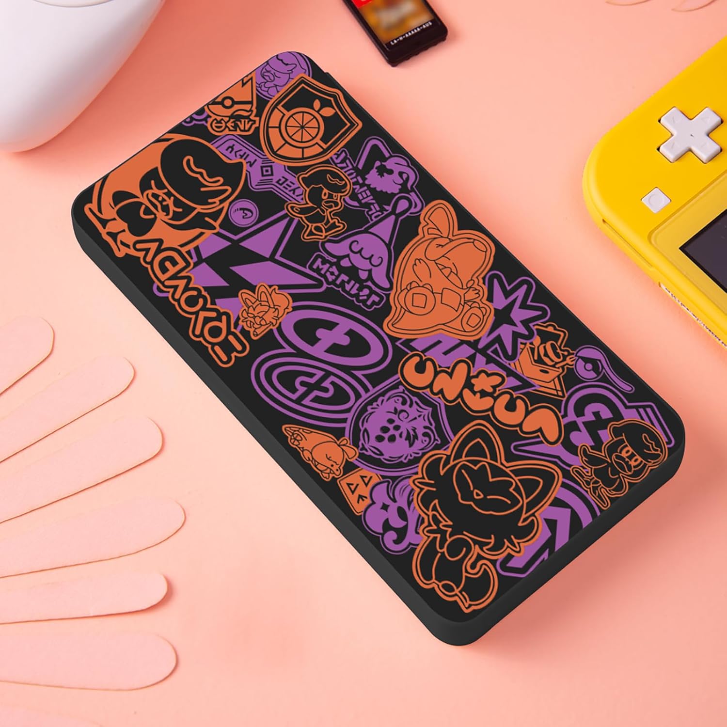 PERFECTSIGHT Switch Game Case Compatible with Nintendo Switch OLED & Switch Lite, 24 Switch Game Holder, Cute Switch Game Card Case Cartridge with 24 Slots Game Card Storag, Red and Purple - Image 7