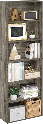 Miniatura 1 de Furinno Jaya Simply Home Librería abierta de 6 niveles, roble francés