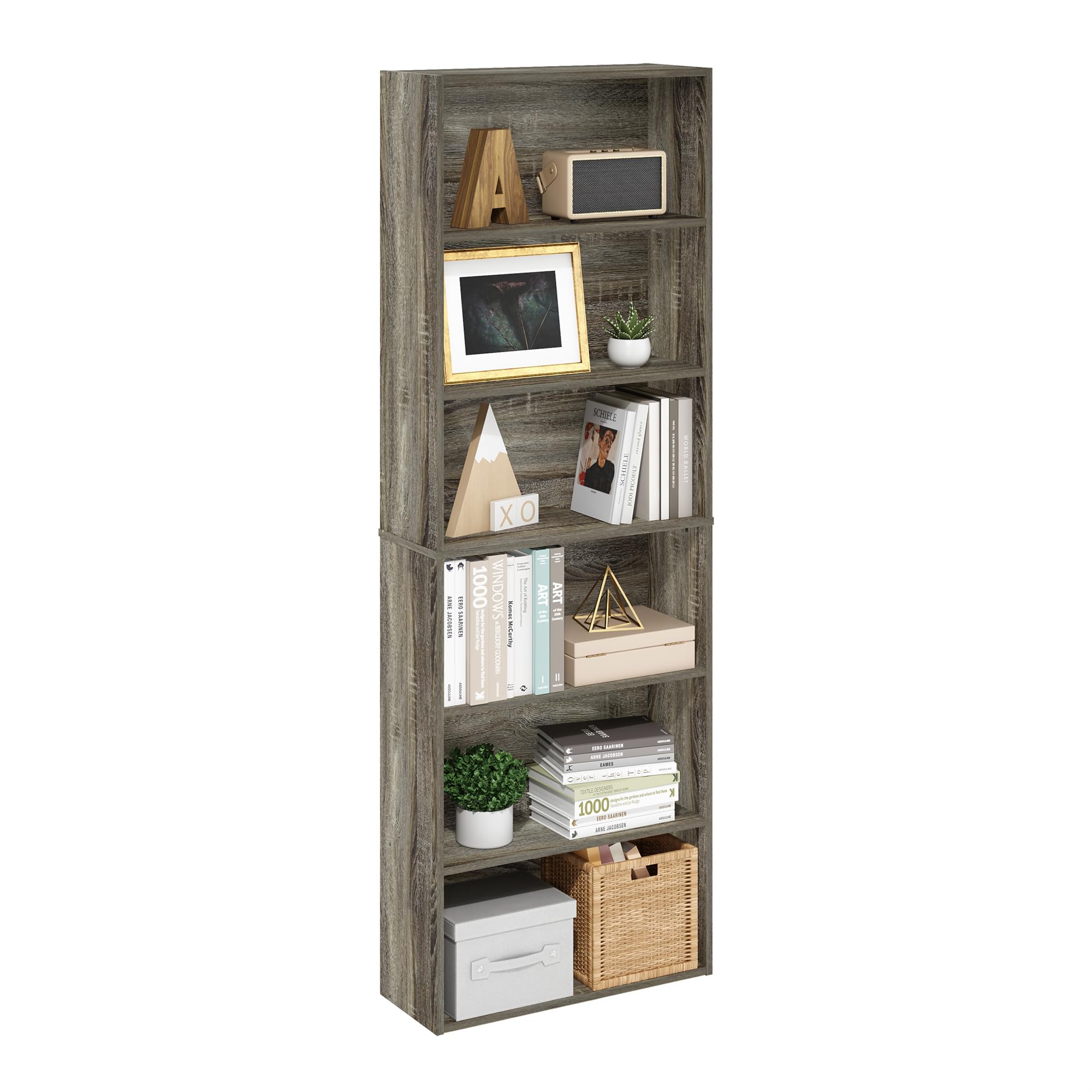 Amazon.com: Furinno Jaya Simply Home Free Standing 6-Tier Open