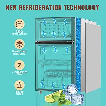 vanimimiページ Amazon.com: WANAI Small Refrigerator with Freezer 3.5 Cu.Ft