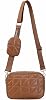 AOCINA Quilted Crossbody Bags for Women with Coin Purse Soft Leather Crossbody Purse Small Shoulder Handbags