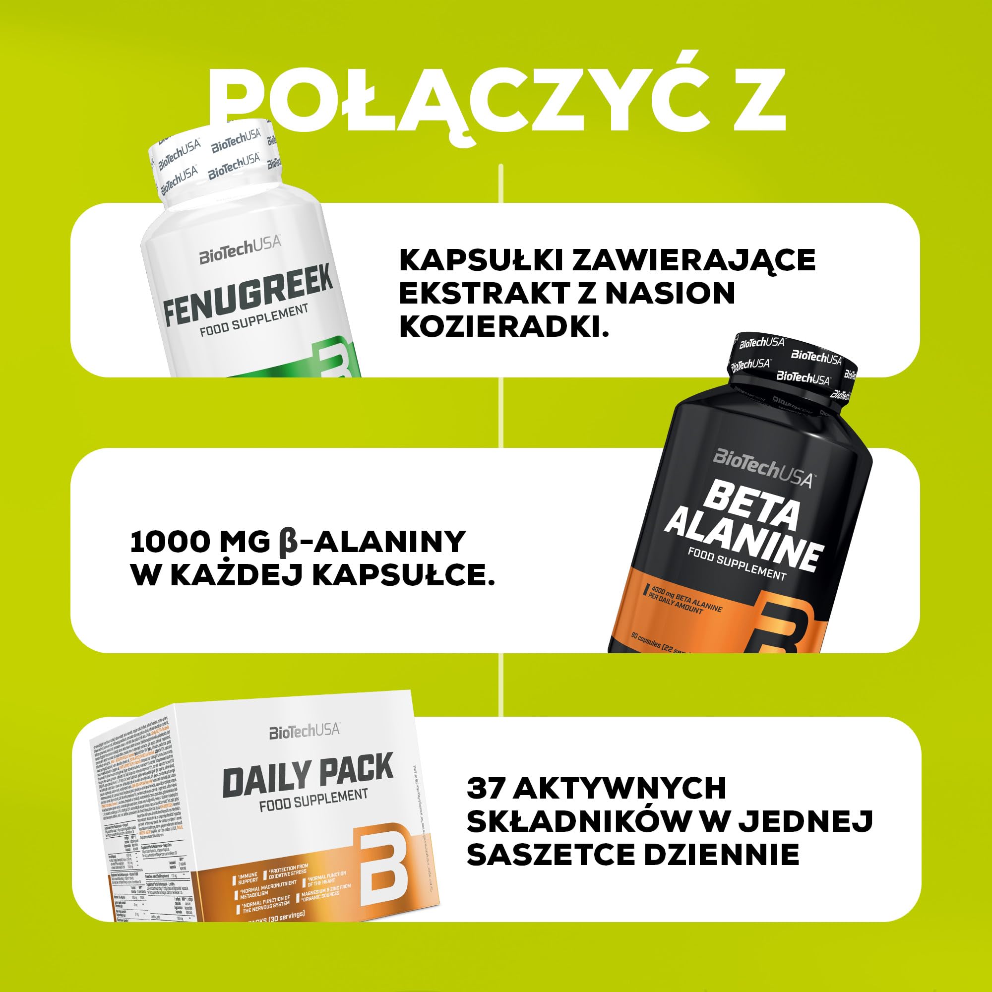 BioTechUSA Mega Creatine | Creapure® Monohydrat kreatyny | Kapsułki o wysokiej absorpcji | Bez laktozy i glutenu | 60-dniowa dawka | Idealny dla sportowców i aktywnych dorosłych | 120 mega kapsułek