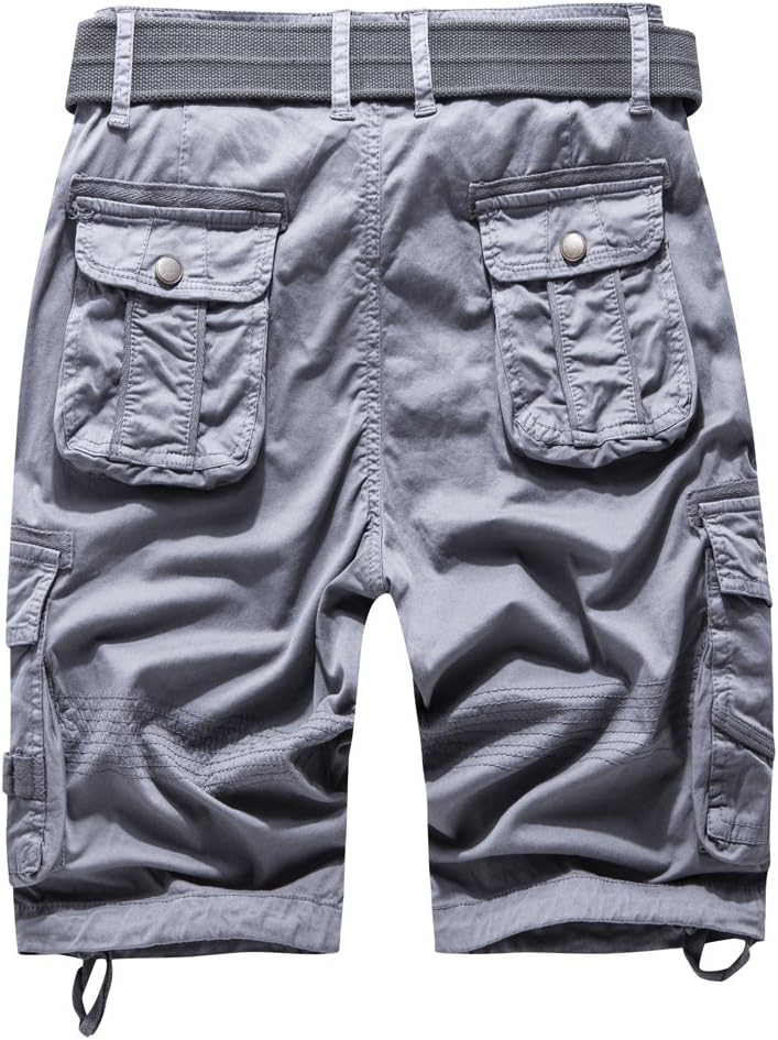 FOURSTEEDS Women's Cotton Relaxed Fit Casual Multi-Pocket Bermuda Cargo Shorts - Image 2