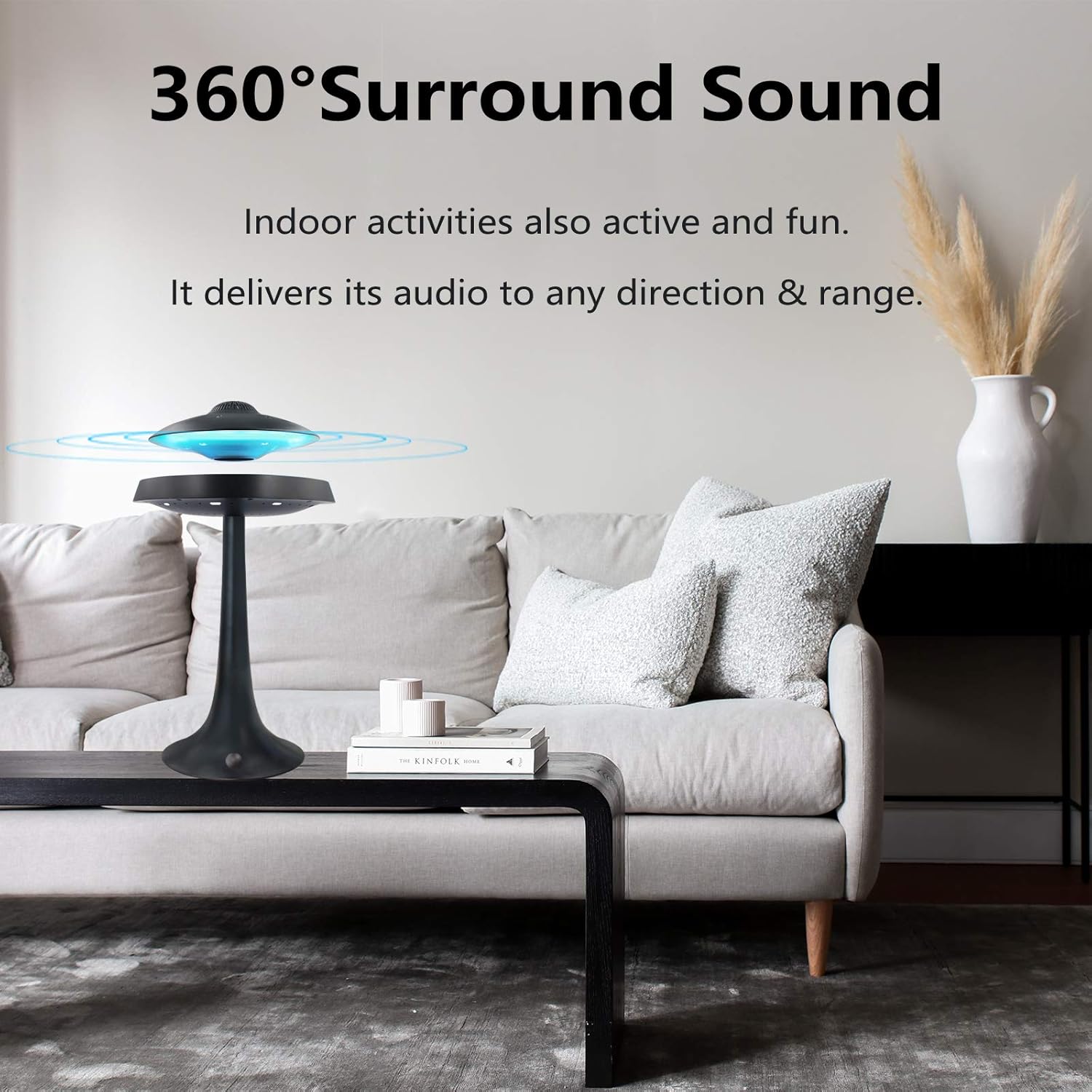 اسپیکر و چراغ خواب مگنتی طرح سفینه برند ruixinda