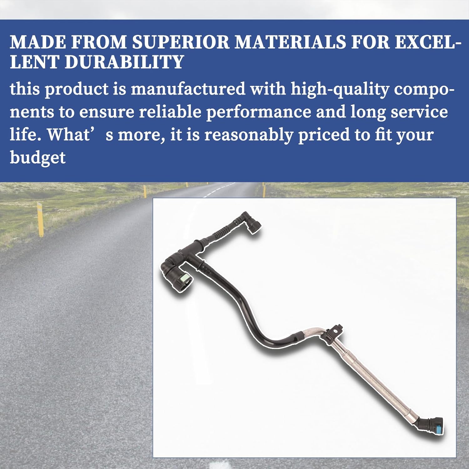 Positive Crankcase Ventilation(PCV) Tube Compatible with Buick Envision,Cadillac ATS,Chevrolet Malibu 2013-2018, 12673868,12654851,12662657