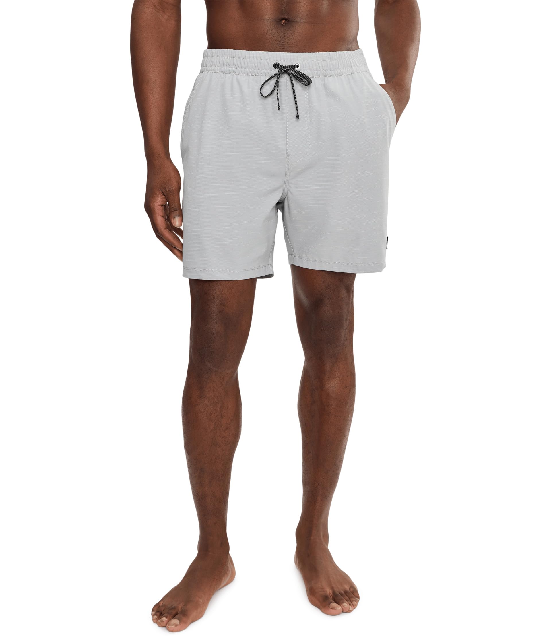 Mens 4-Way Stretch Compression Lined 6" Inseam Boardshort, 17" Outseam, Elastic Waistband-image-36