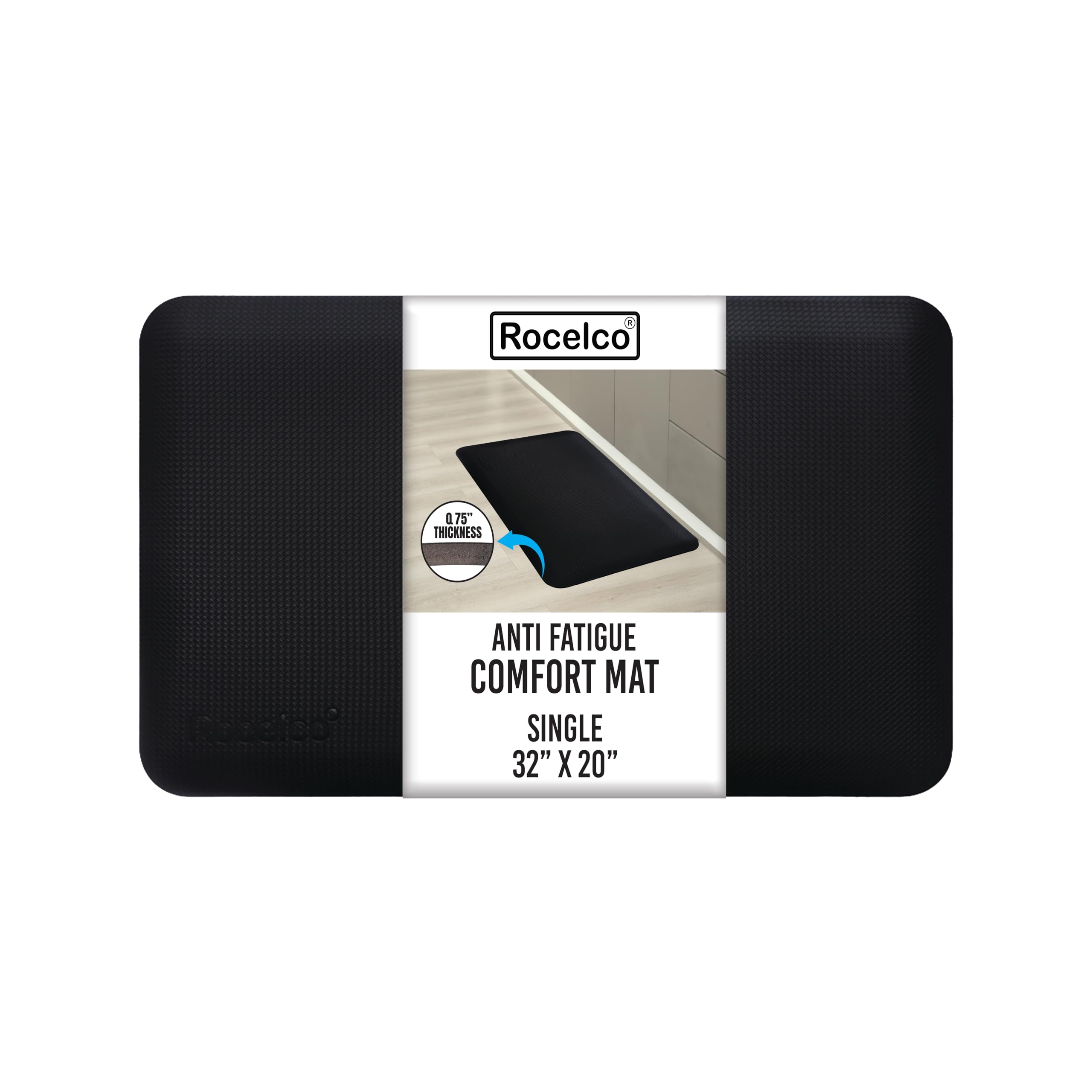 Rocelco Anti Fatigue Standing Floor Mat, 30