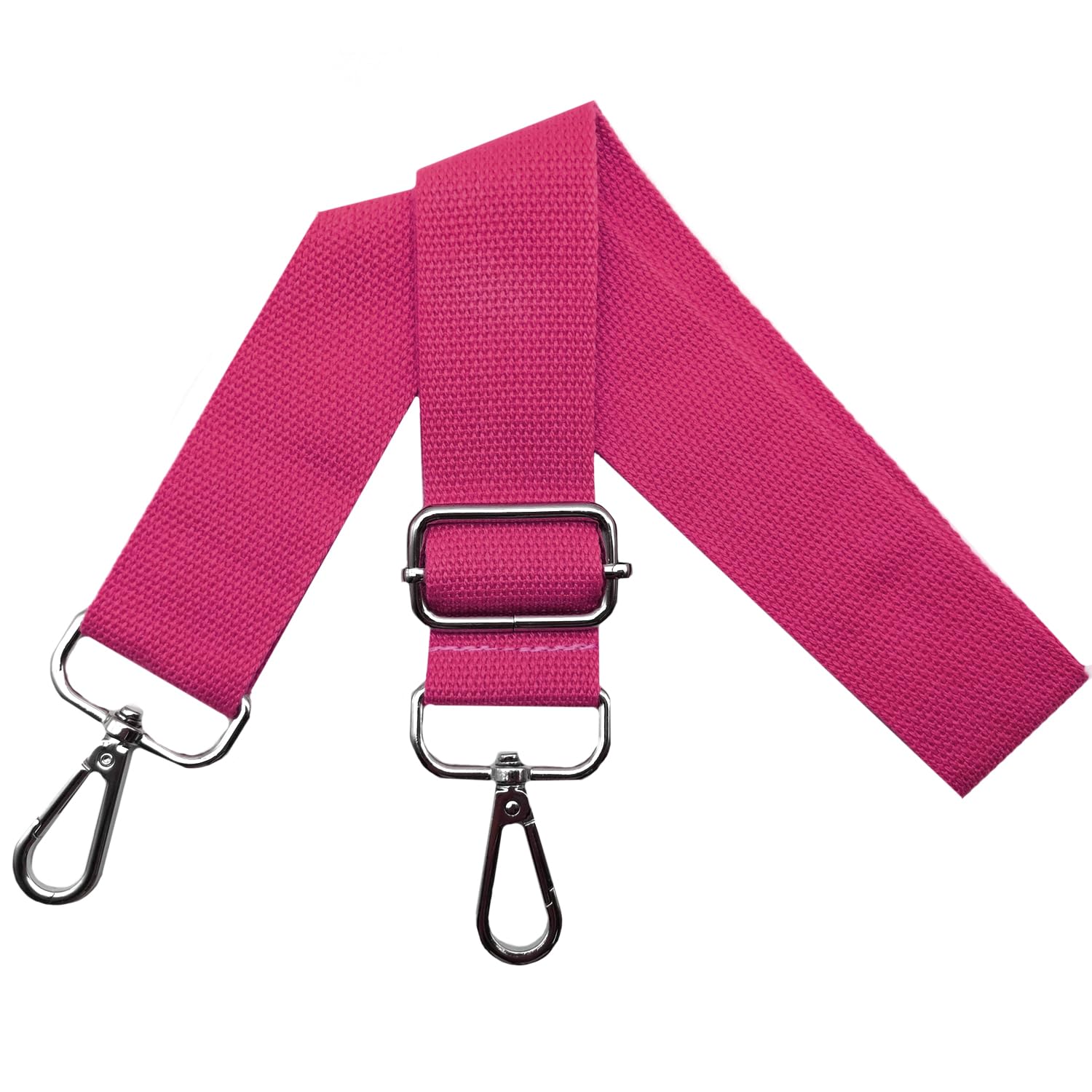 Omxyinma Q11 Bag Straps for Changing Shoulder Strap Bag - Bag Strap Adjustable Width 3.9 cm with Silver Carabiner, Carry Strap for Handbags, Women's Bag Strap, Shoulder Strap Bags, Rose, Q11