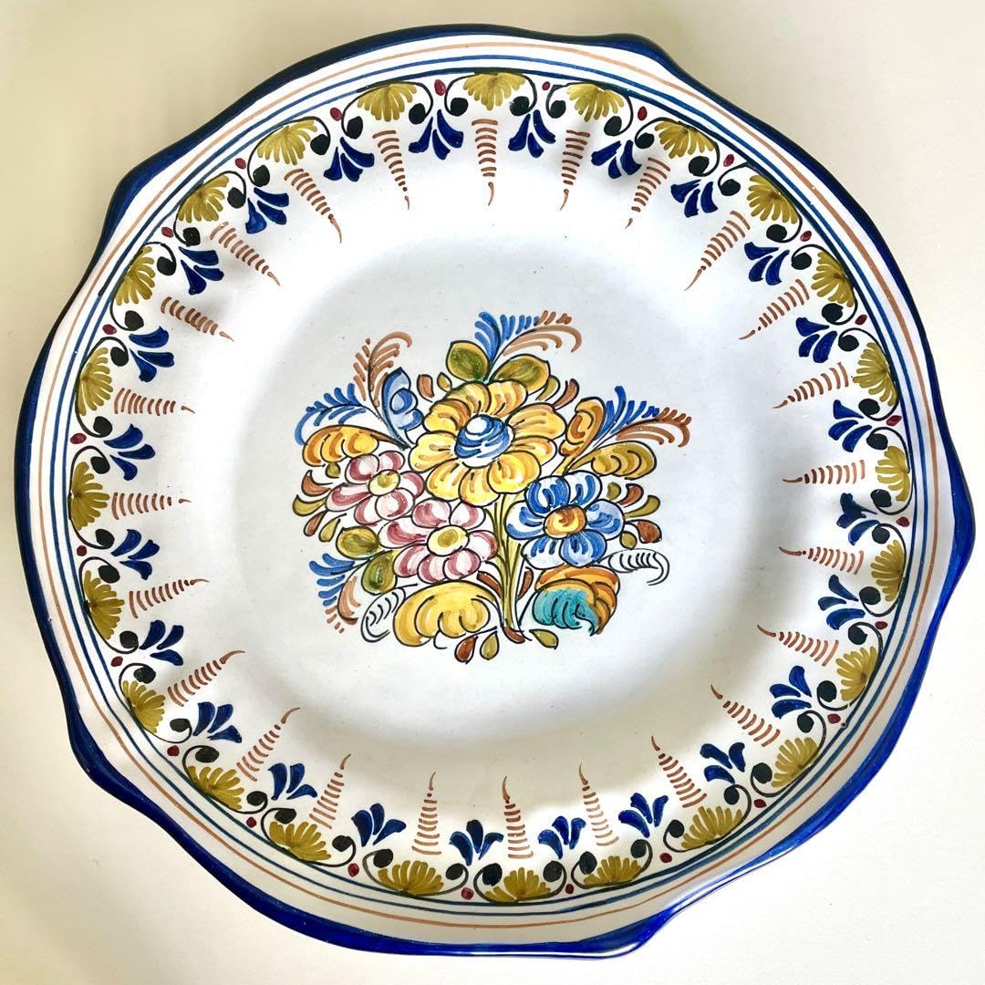 TALAVERA EL CARMEN★希少！大皿(飾り皿) Amazon.co.jp: スペイン製 タラベラ焼き 30㎝飾り皿 EL CARMEN