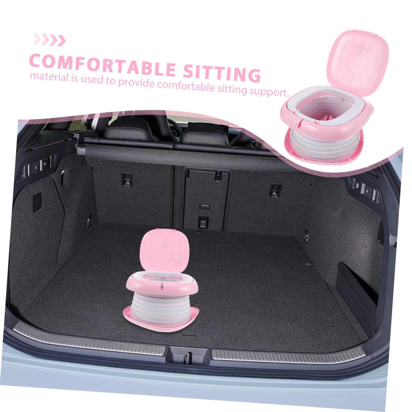 LIFKOME Baño Portátil Para Orinal De Viaje Para Pequeños Plegable Para Entrenamiento Inodoro Para Bebés Para Coche y Camping Fácil De Limpiar y Usar