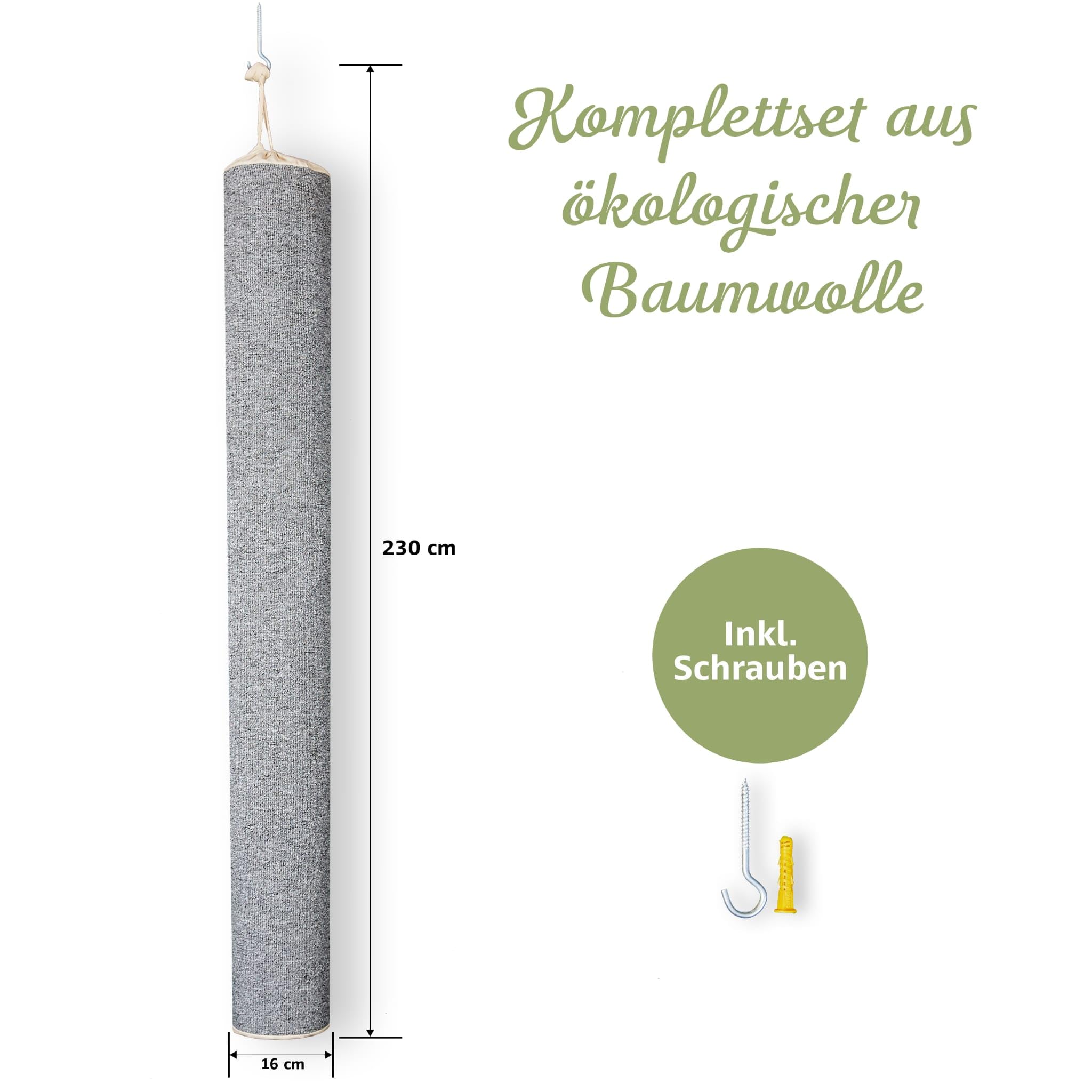 Klimzak Climber voor katten, 240 x 16 x 16 cm