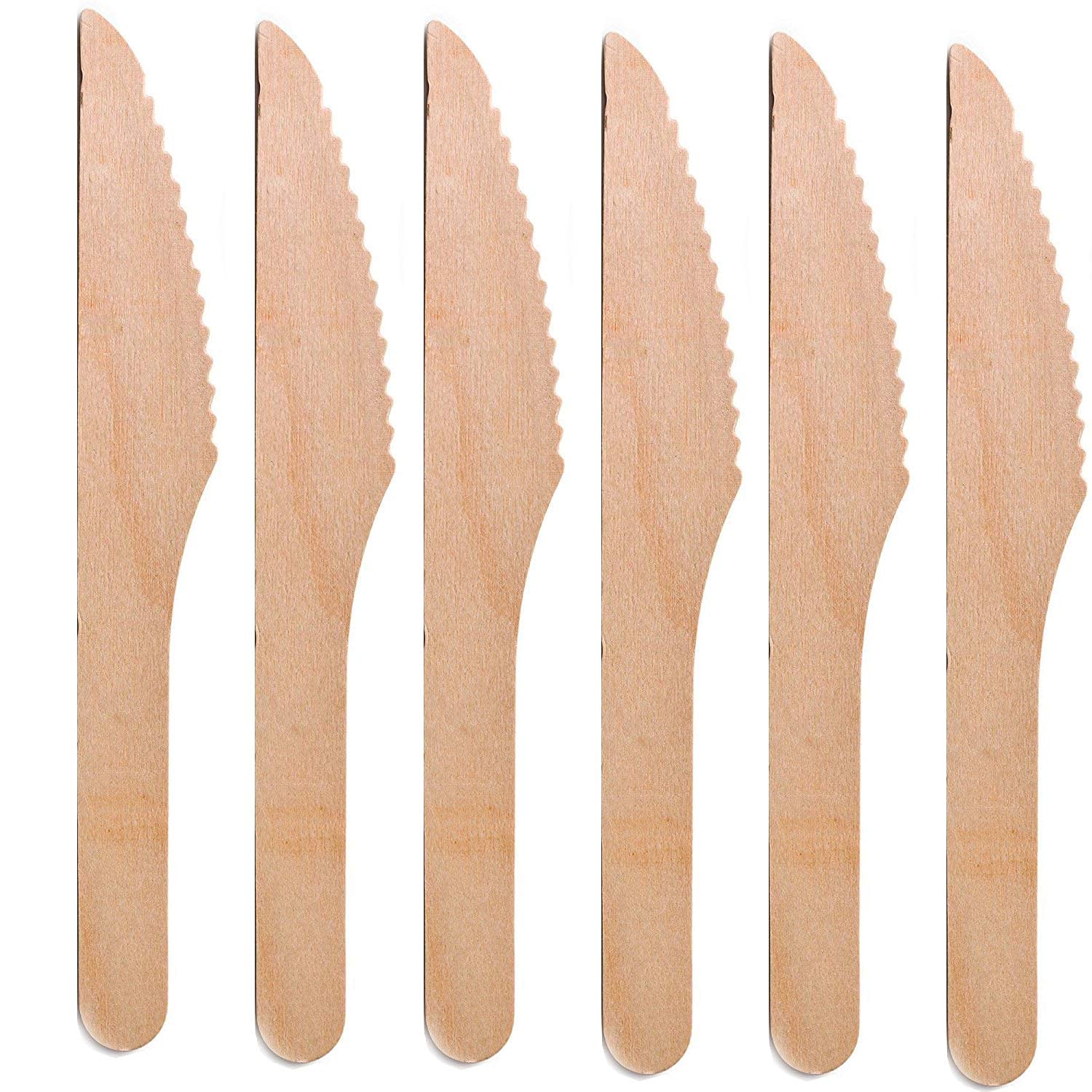 Disposable Wooden Cake Knife 160mm Bio-Degradable Pack of 100.
