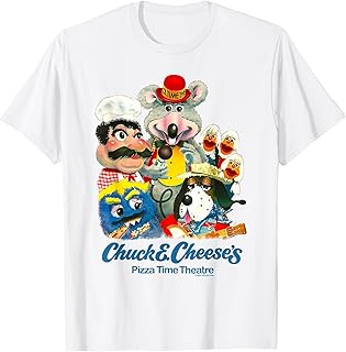Pizza Time Theater Retro Group Painting T-Shirt