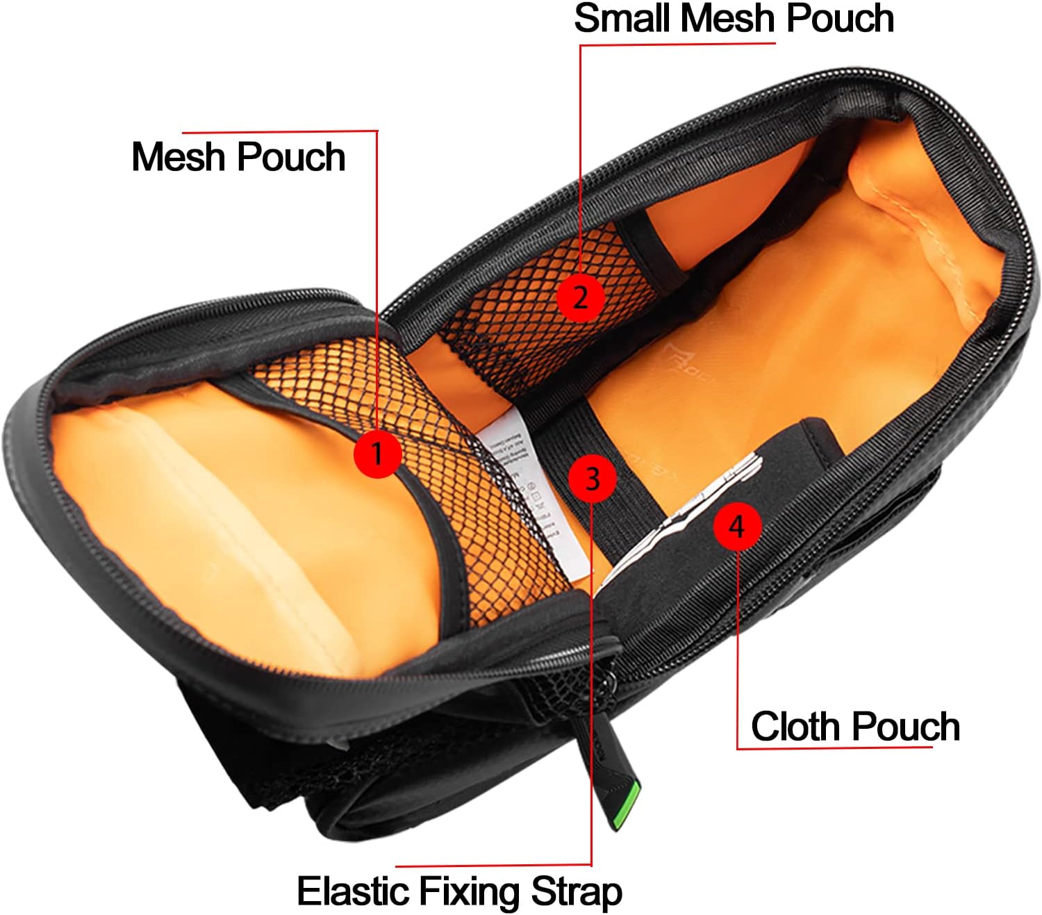 ROCKBROS Bike Saddle Bags with Water Bottle Pouch Waterproof Bike Bags Under Seat Pack for Mountain Road Saddle Bag Bicycles Storage Bag - Image 4