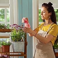 Vista 7 de 12 Pack Plant Support Stakes with 24 Pcs Clips, Half Round Ring Plastic Cage Holder Flower Pot Climbing Trellis for Small Vegetable,Indoor Plants