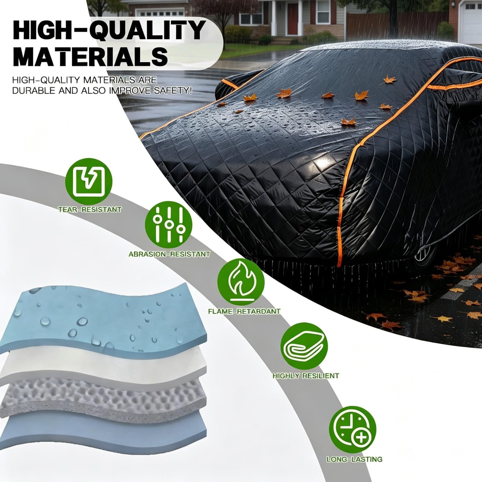 Funda Coche Antigranizo para BM𝘞 X7 | Funda para vehículos de exterior para todo tipo de clima, duradera, a prueba de granizo, ventisca y resistente a los rayos UV