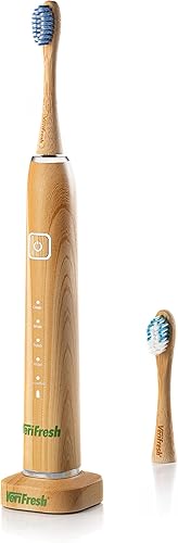 Miniatura 8 de Cepillo de dientes Sonic Bamboo - Cabezales de bambú biodegradables con cerdas de aceite de ricino - Incluye 2 cabezales de cepillo