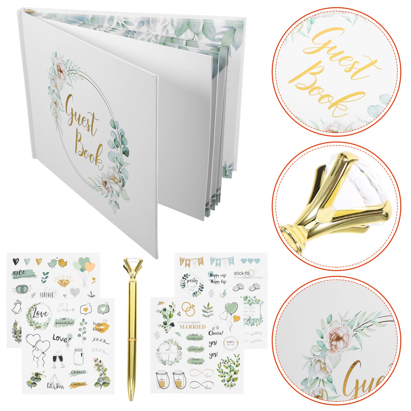 Libro Degli Ospiti in Carta Libro Degli Ospiti Decorazione Per Matrimoni Per Classico Ed Elegante Design Retrò E Bello