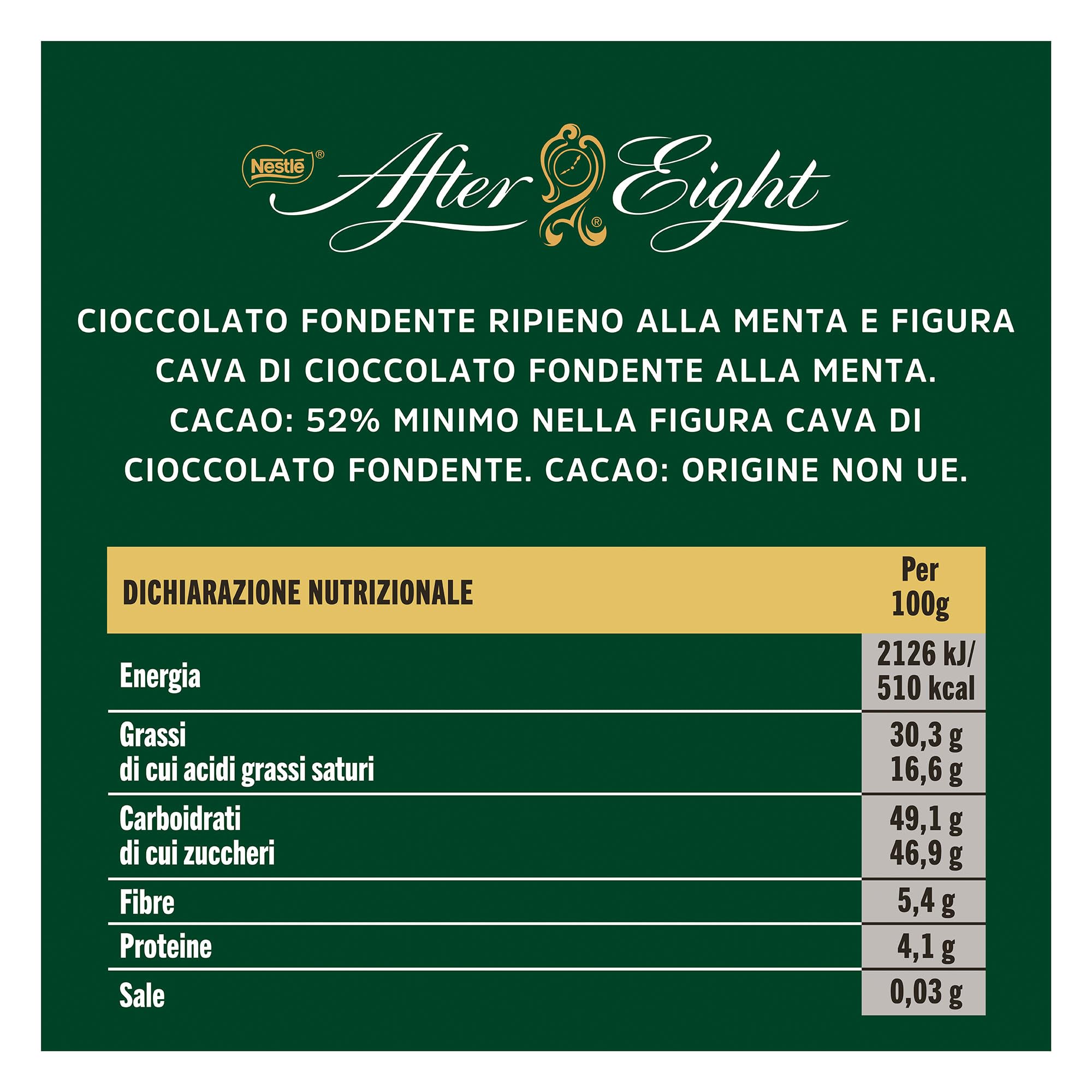 AFTER EIGHT Calendario Avvento 2025 Personaggi di Cioccolato Fondente ripieno alla Menta 199g