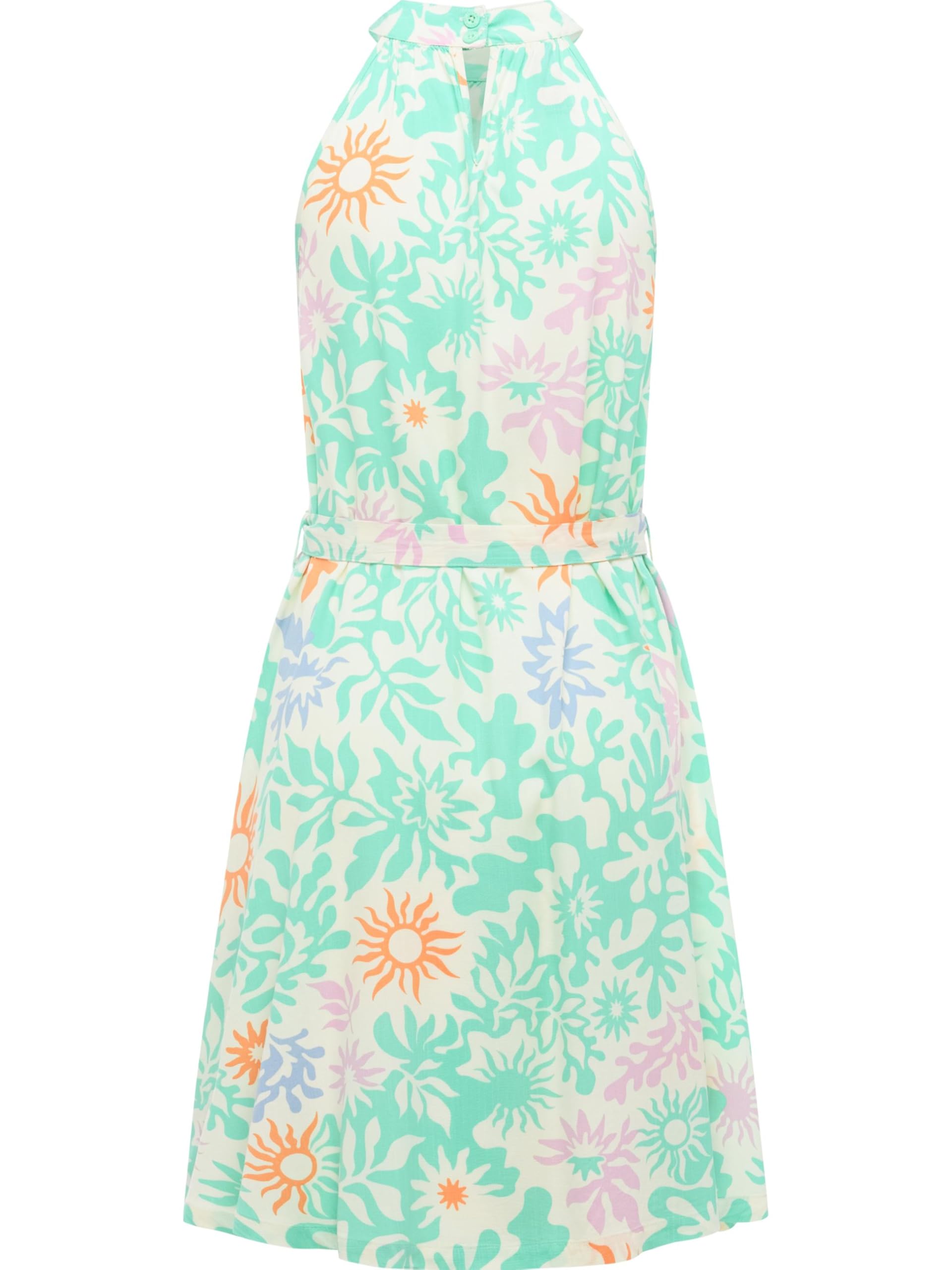 Ragwear Damen festliches Sommerkleid leichtes Neckholder-Midikleid Angylee Print YOUMODO XS-XXL