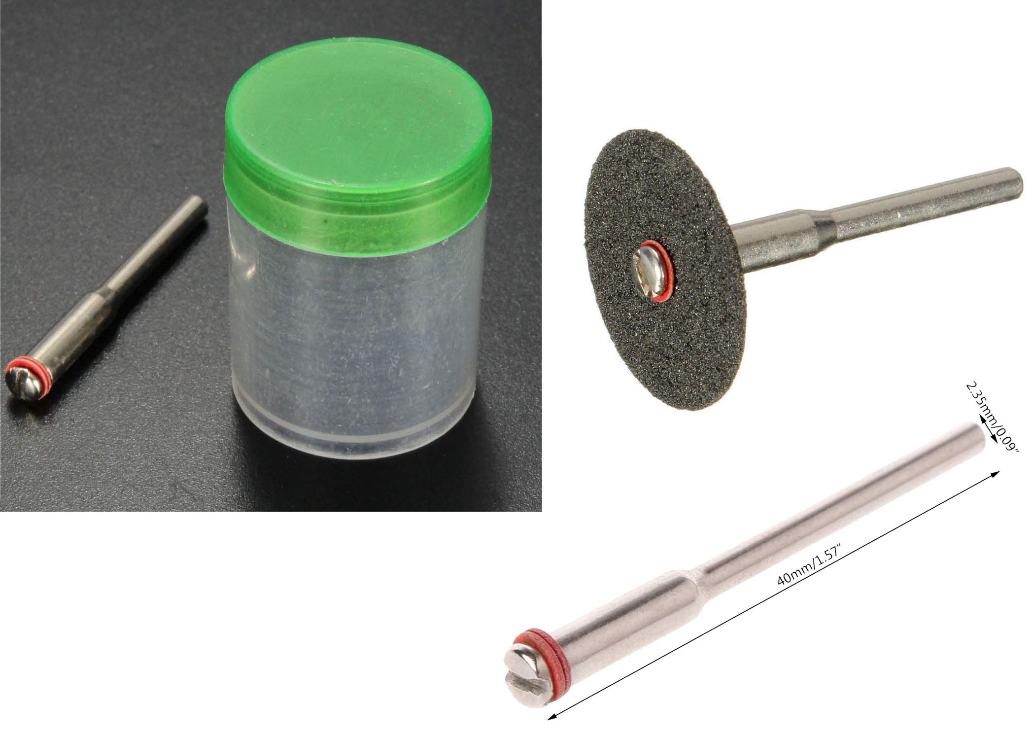 DIY Crafts Pack Of 40 Pcs 20+20, Multi Colour With 1 Pc Mandrel, 24mm Abrasive Disc Cutting Discs Reinforced Cut Off Grindin(Pack Of 40 Pcs 20+20, Multi Colour With 1 Pc Mandrel) 2