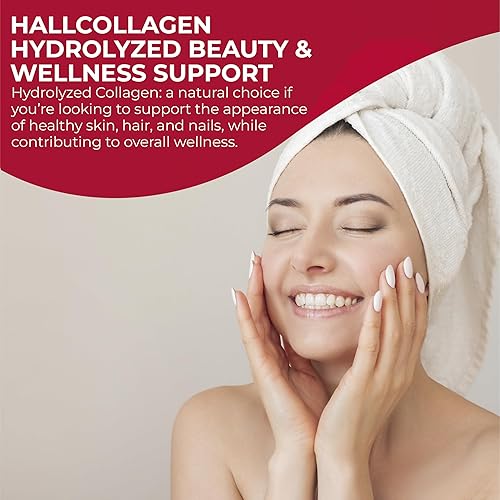 Miniatura 4 de Hallusa Natural Polvo de péptidos de colágeno hidrolizados de 1000 mg con vitamina C | Sabor a moras y arándanos | 0.14 oz de colágeno por porción |